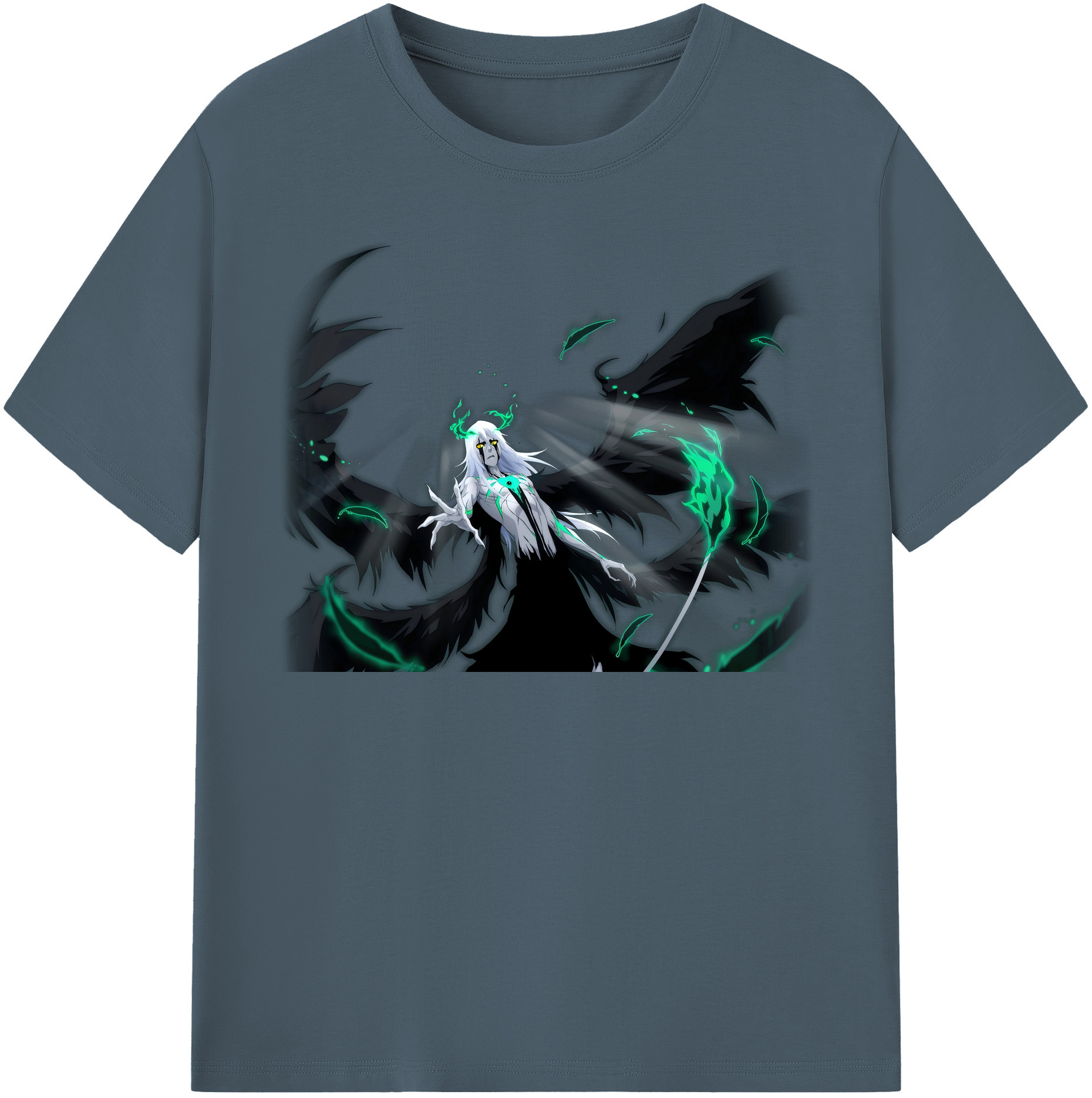 （画像用） ブリーチ ウルキオラ·シファー BLEACH Ulquiorra cifer 綿100％半袖Tシャツ（フロントプリント）